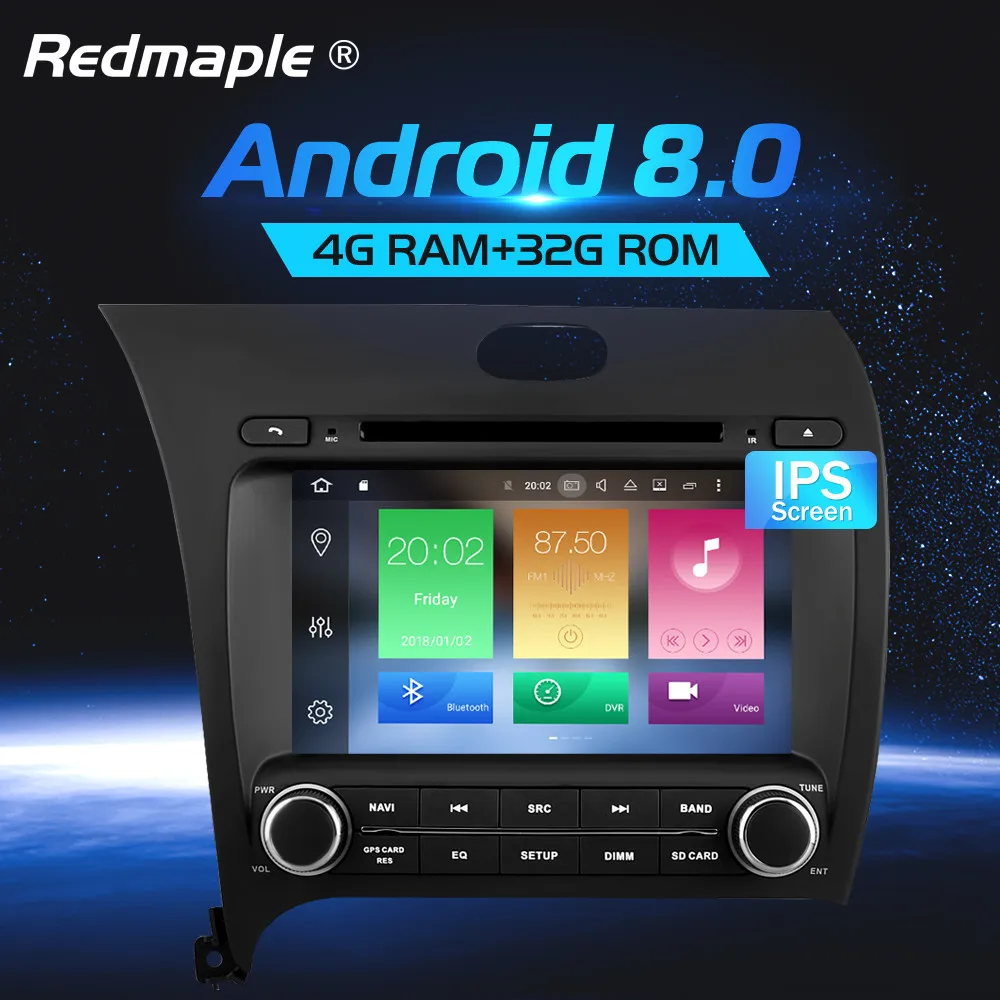 

Android 9.0 Car Radio DVD Multimedia Player For Kia Cerato Forte 2013-2016 Auto Audio GPS Navigation WIFI Bluetooth Video Stereo