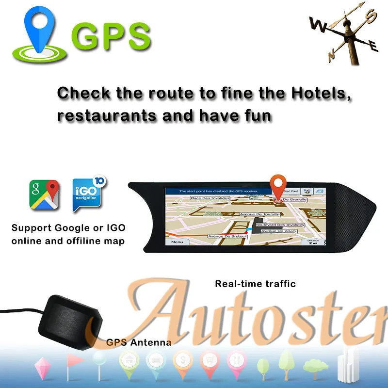 Discount Android 9.0 Car DVD Player GPS navigation stereo unit for For MERCEDES-BENZ C klasse C204 2011-2014 left drive Multimedia player 3