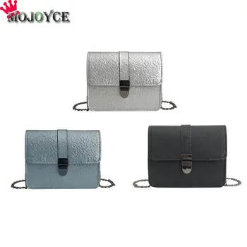 

New Casual Women Mini Messenger Handbags Fashion Simple PU Leather Chain Shoulder Bags Clutch Female Designer Crossbody Bag