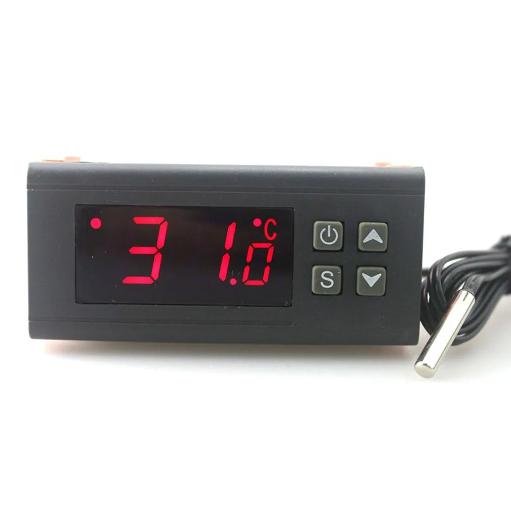 

Thermostat termometro Digital Incubator Temperature meter controller Adjuster Two Led Output 220 V Cold Heat Output thermometer