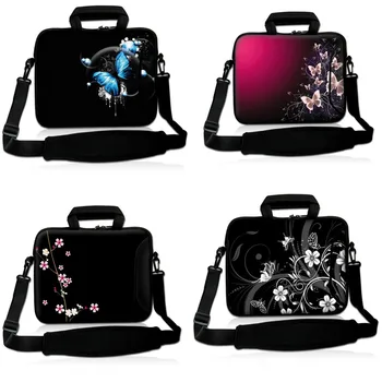 

Women Laptop Sleeve Soft Messenger Shoulder Bag Case Handbag Carry bag Pouch Cover Protector for 10" 13" 15" 17" HP Dell Acer PC