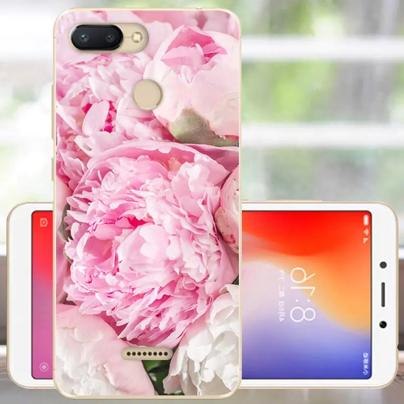 Чехол для Fanatu Xiaomi Redmi 6A, силиконовый чехол для Redmi 6A, мягкий ТПУ чехол-бампер для Redmi 6 A 6A, задняя крышка