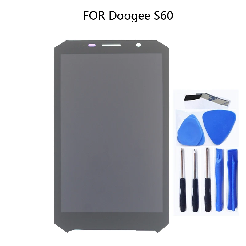 

5.2-inch display for Doogee S60 S60 Lite LCD + touch screen 100% tested tablet screen component replacement + Free shipping