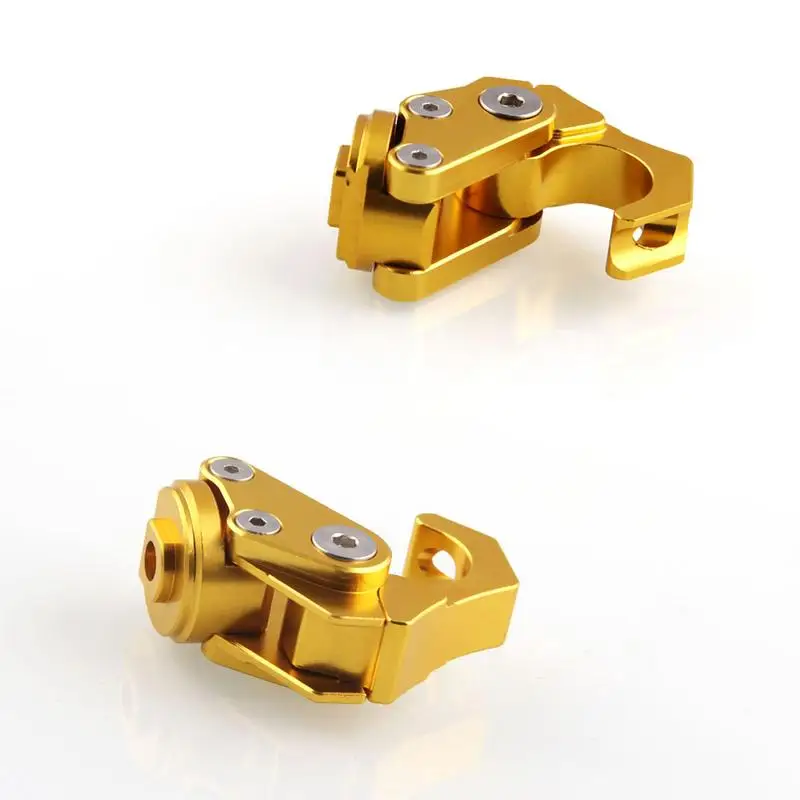 1 Pair Red CNC Aluminum Motorcycle Scooter Modification Double Disc Brake Lever