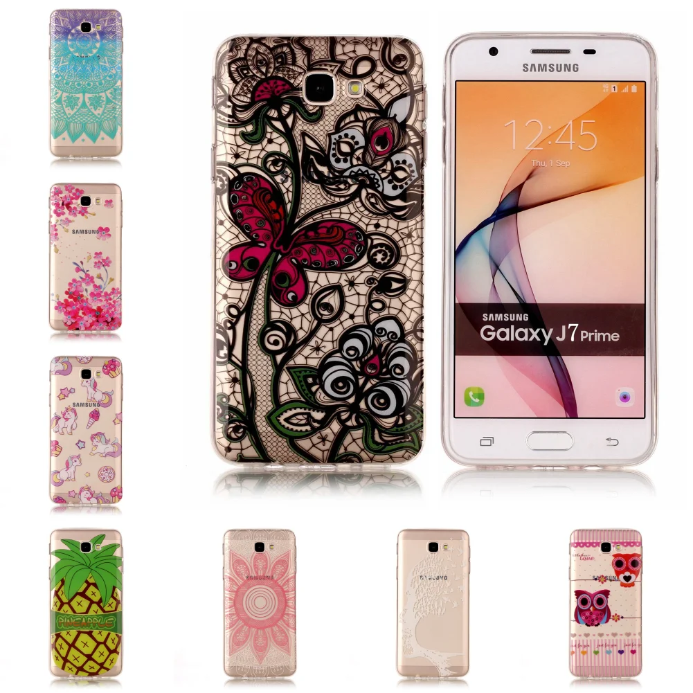 For Samsu Sumsung Galaxy J7 Prime Pretty New Silicone TPU Transparent Ultra Thin Carcasa Case Cover Phone Mobile Fundas |