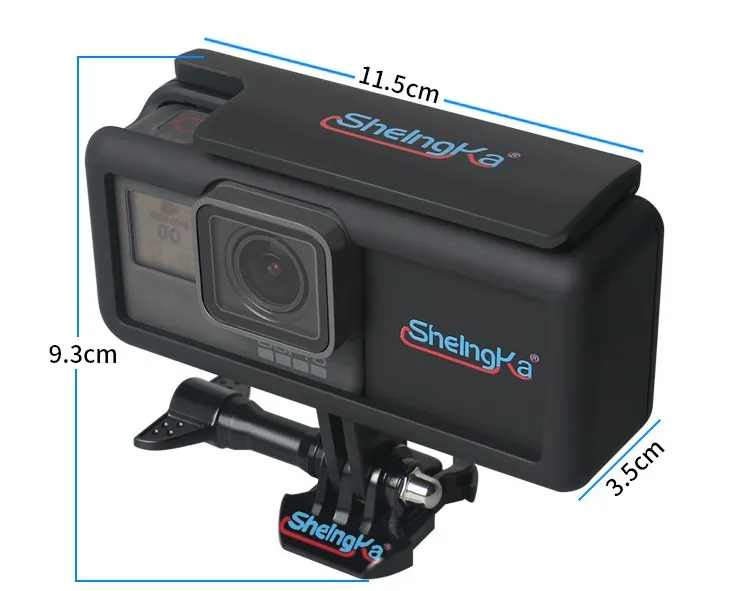

New 2300mAh External Battery With Camera Case Side Powerbank with Frame for GoPro Hero 5 6 Type-C interface for Mobile Phones