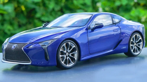 1:18 литая под давлением модель для LEXUS LC500h Синяя игрушка купе автомобиль миниатюрный подарок для мальчиков коллекция - Цвет: Синий