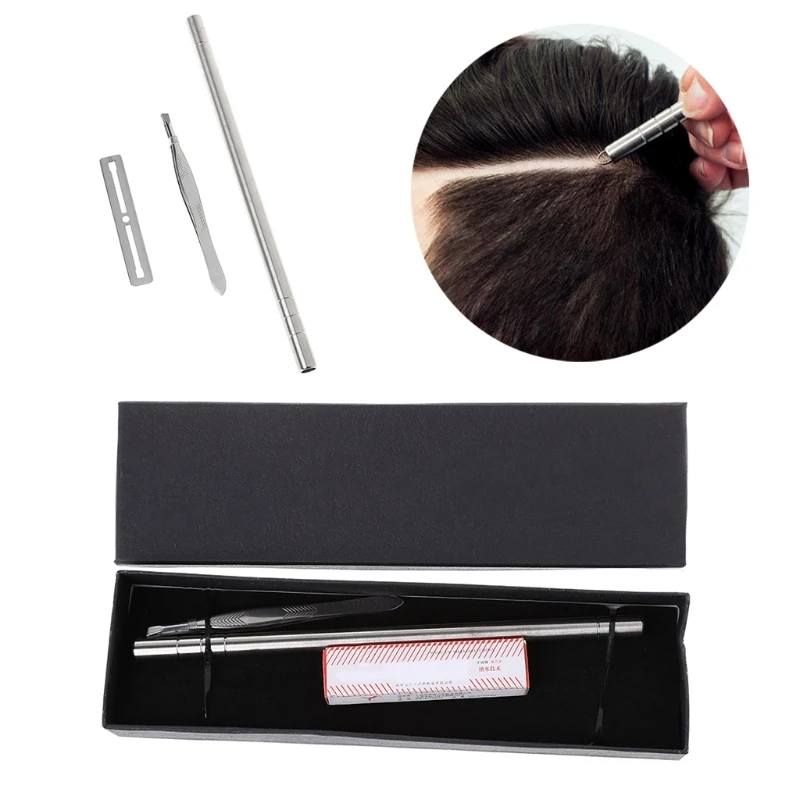 

Hair Trimmer Blades Stainless Steel Styling Eyebrow Beard Razor Pen Salon DIY Engraved Shavings New