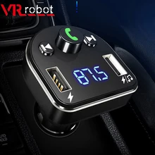 VR робот fm-передатчик Bluetooth Автомобильный mp3 плеер беспроводной автомобильный комплект громкой связи аудио FM модулятор с 5 В 3.1A двойной USB зарядное устройство