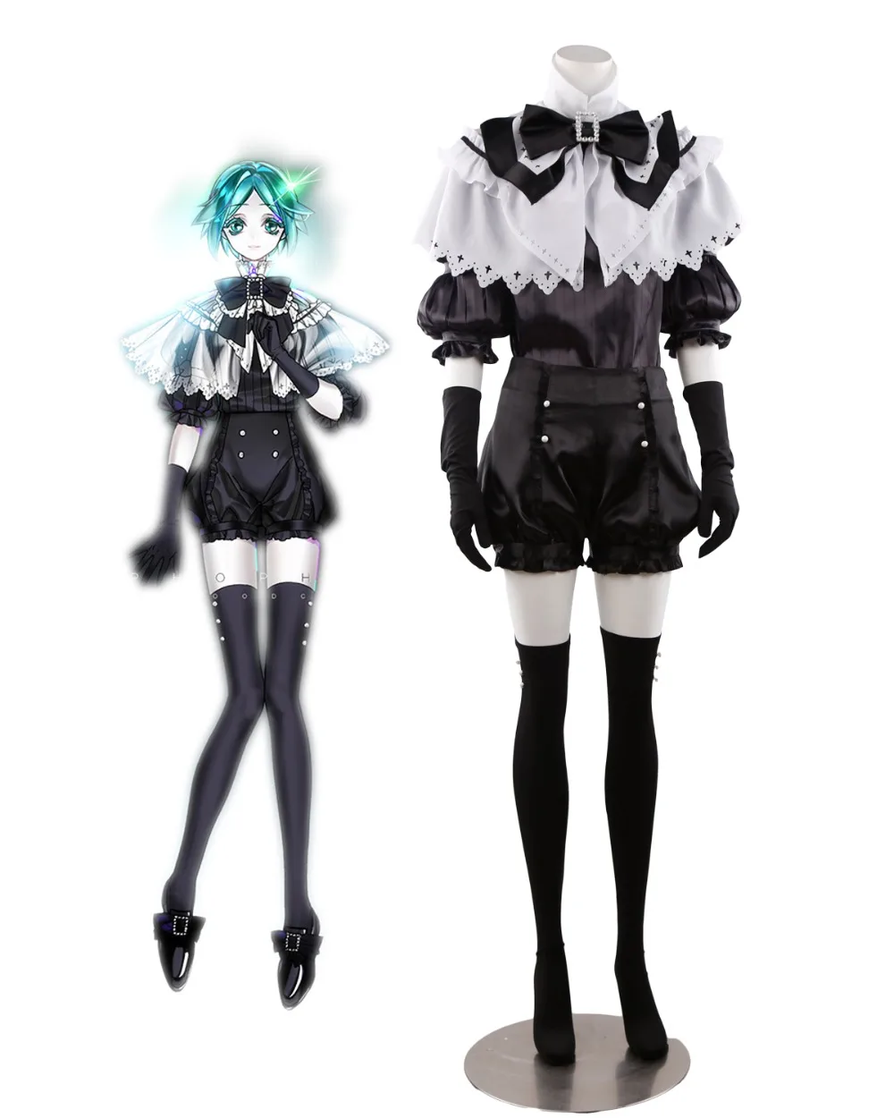 

Phosphophyllite Cosplay Land of the Lustrous Phosphophyllite Cosplay Costume Houseki no Kuni Cosplay Custom Made Any Size