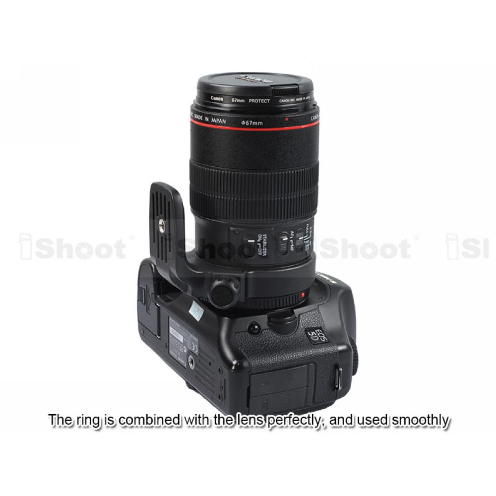 Suporte de Colar de Lente Anel de Montagem para Canon Tripé Suporte 2. 8 l é Usm Macro Lente Inferior Arca Apto Liberação Rápida Placa ef 100 - - Image 5
