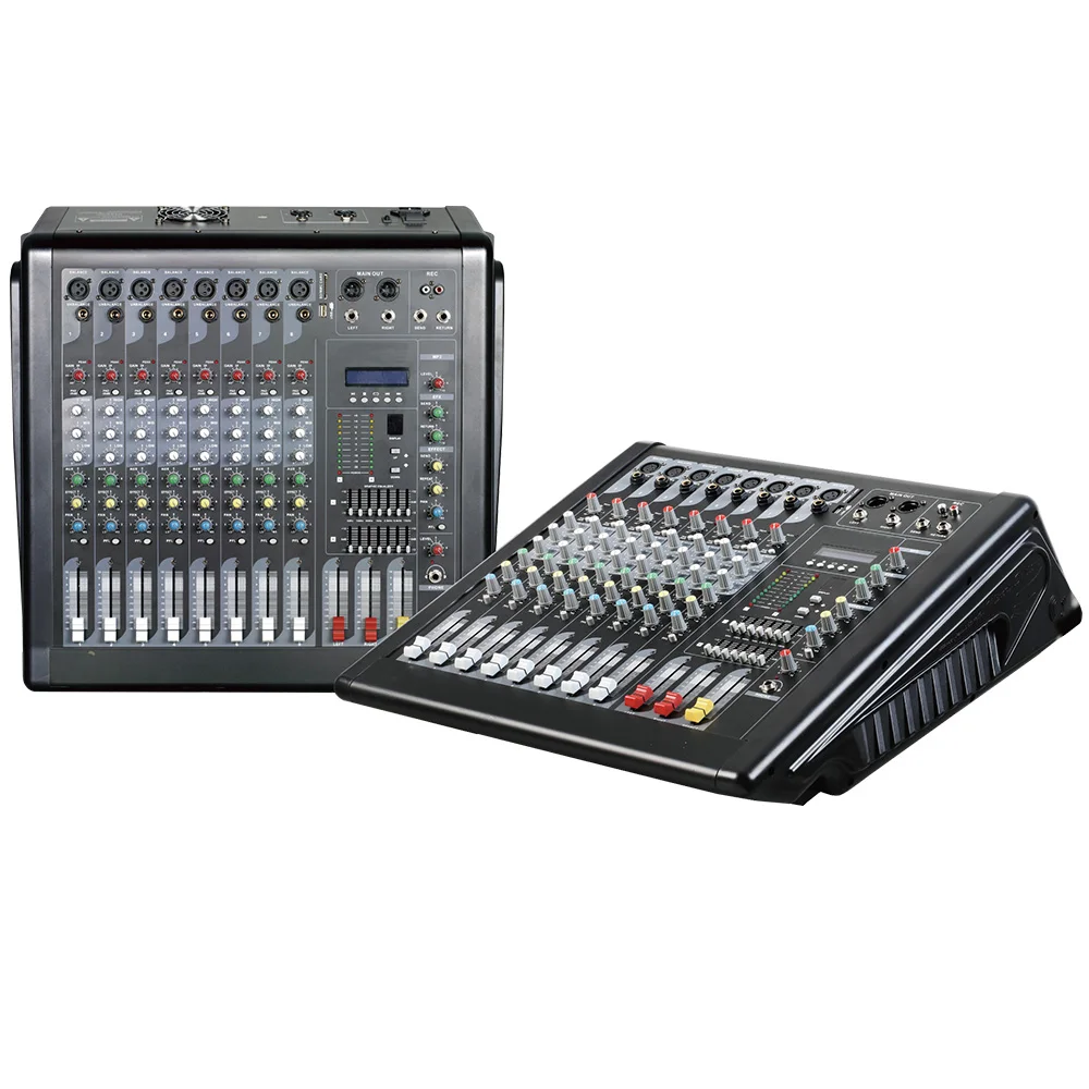 Mixing console recorder 48 V phantom power monitor AUX effect path 6 16 channel audio mixer