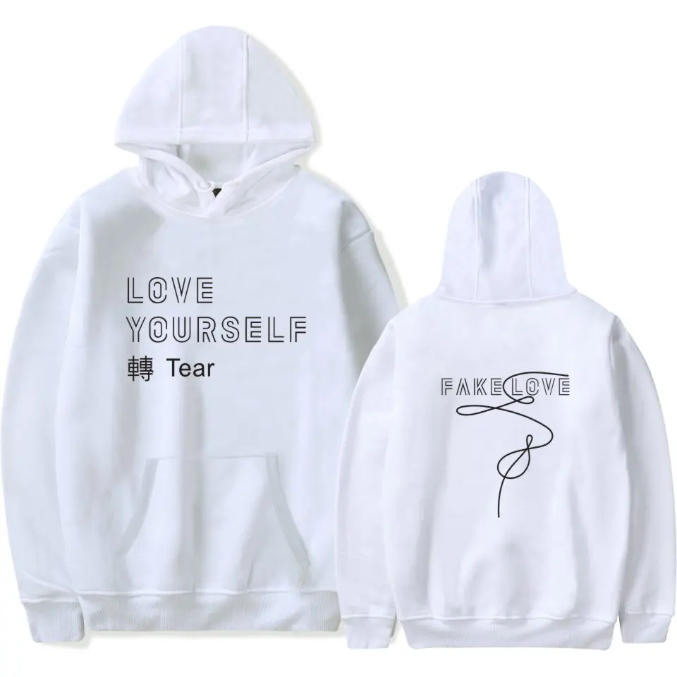BTS Bangtan Boys Sweatshirt Hoodies Love Yourself Bts Print Sweatshirt