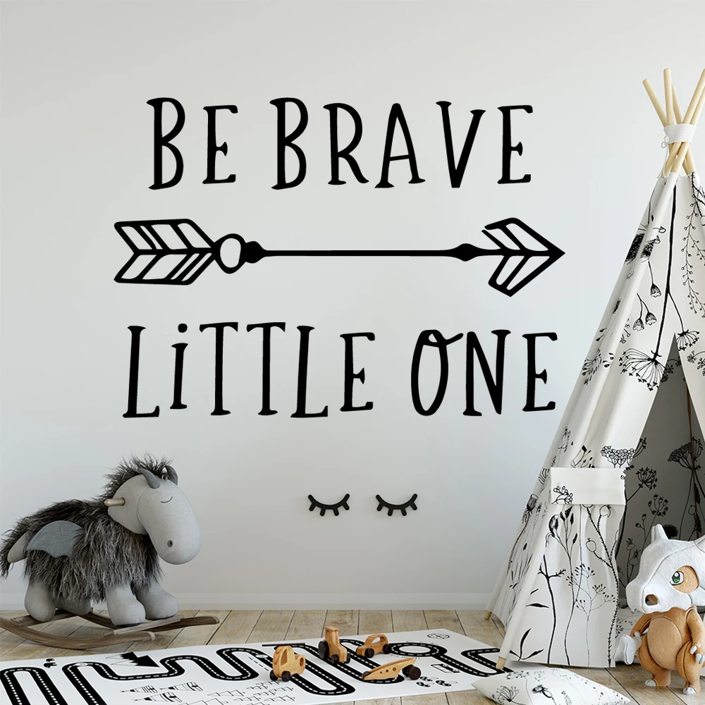 

NEW Be Brave Wall Mural Removable Wall Decal For Living Room Bedroom Background Wall Art Decal Decorative Stickers