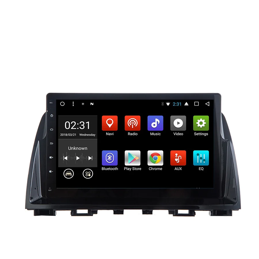 Perfect Asvegen Android 7.1 Quad Core Car Radio Vedio Navigation Stereo Headunit WIFI 4G Media DVD Player For Mazda ATENZA 2014 2