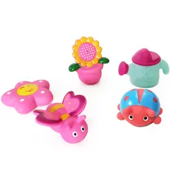 5 шт./компл. мягкие детские игрушки для ванной цветник воды опрыскивающие игрушки кролика Squeeze звуковые игрушки для детей Подарки