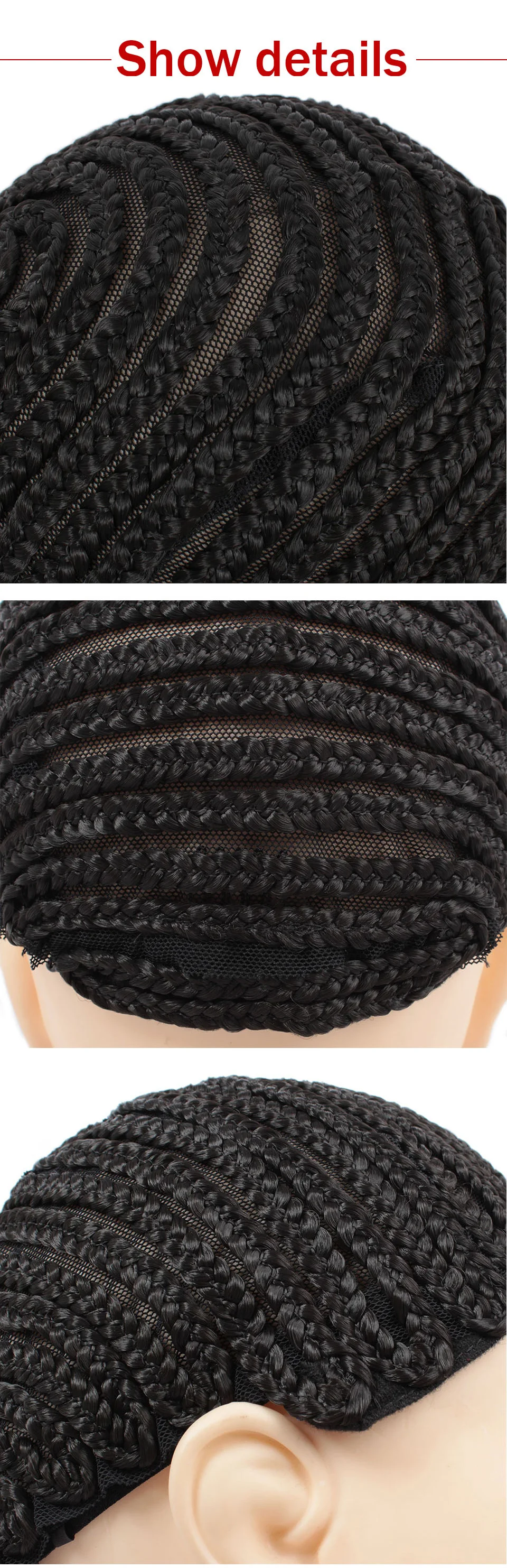 1-10 шт. лучшее качество Черный основа для афрокосичек легче шиньон для волос регулируемый ремень эластичные бесклеевые шапки для волос Плетение Xtrend