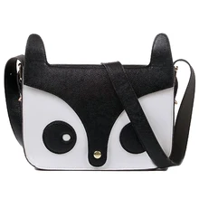 Для отдыха модные черные женская сумка на одно плечо, наклон взрывные в через с мехом лисы