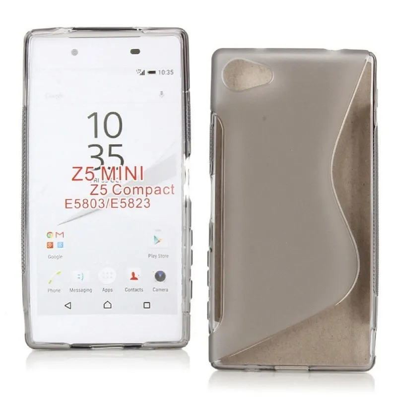 

Popular S Line Design Soft TPU Gel Cover Phone Case for Sony Xperia Z5 Compact/Z5 Mini/E5803/E5823 8 Colors Drop Shipping