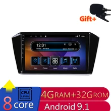 1" 4G ram 2.5D ips 8 ядерный Android 9,1 автомобильный DVD мультимедийный плеер gps для Volkswagen VW Passat B8 Радио Навигация