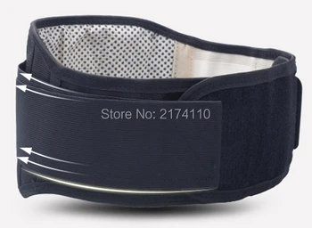 

2pcs/lot Natural Therapy Pain Relief Warm Far infrared Magnetic Lumbar Back Support Brace Belt Free Ship