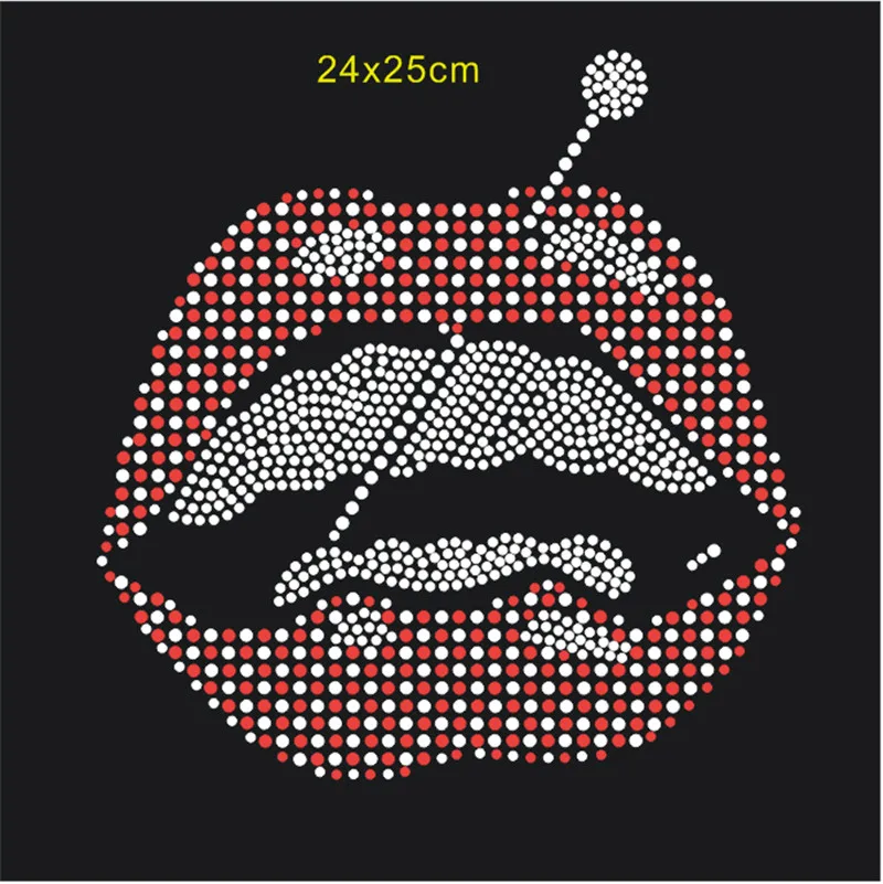 

SINUAN Thermal Transfers Motif Rhinestones Punk Patch Rhinestone Decorations Iron On Motifs 10Pieces/lot Stickers For Clothes
