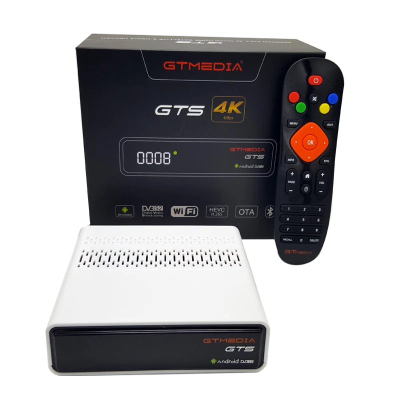 Спутниковый ресивер GTmedia GTS DVB-S2Android 6,0 tv BOX+ DVB-S/S2 android 6,0 tv BOX 2 Гб ram 8 Гб rom BT4.0 GTMEDIA GTS