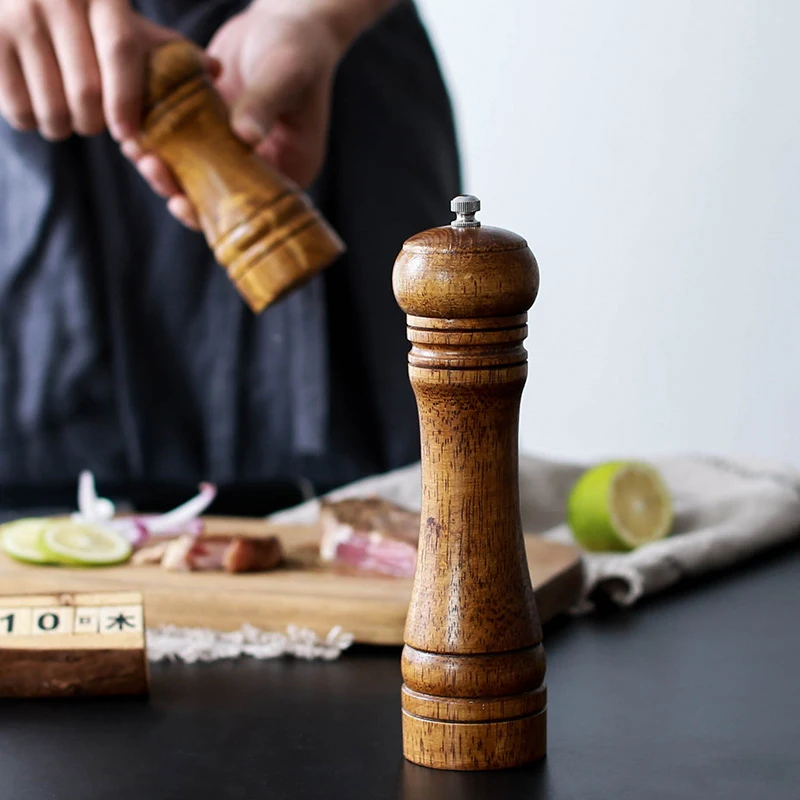 Manual Wooden Kitchen Pepper Grinder 5