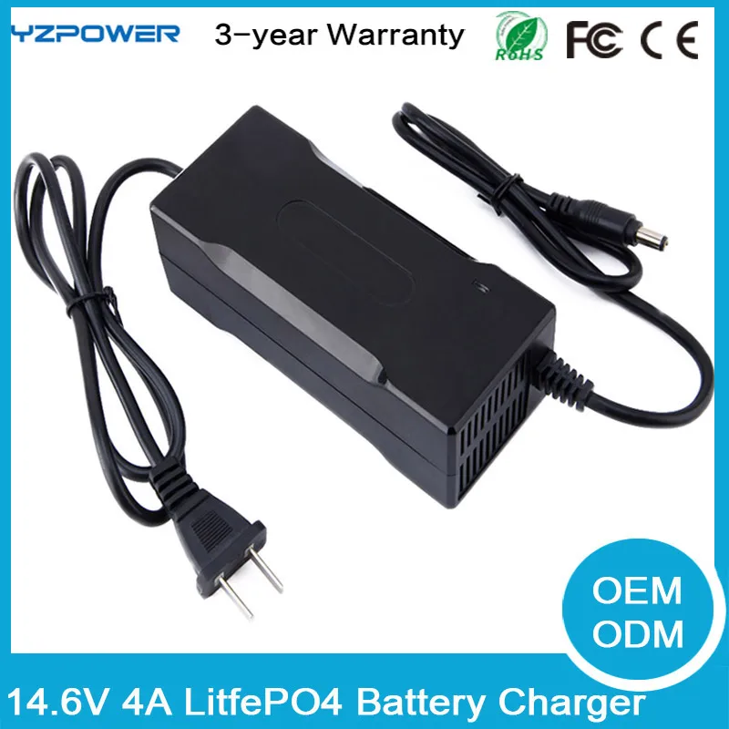YZ POWER DC 14 6 V 4A умное зарядное устройство LifePO4 для 12V Life PO4 аккумулятор