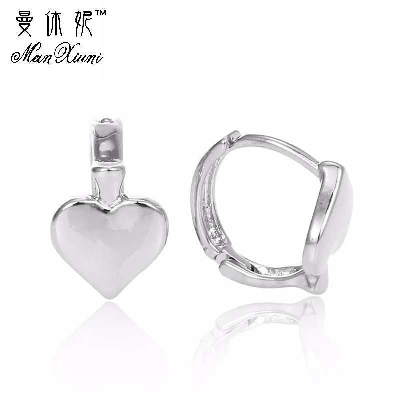 Женские посеребренные серьги гвоздики с фианитами|fashion stud earrings|stud earringsstud earrings for