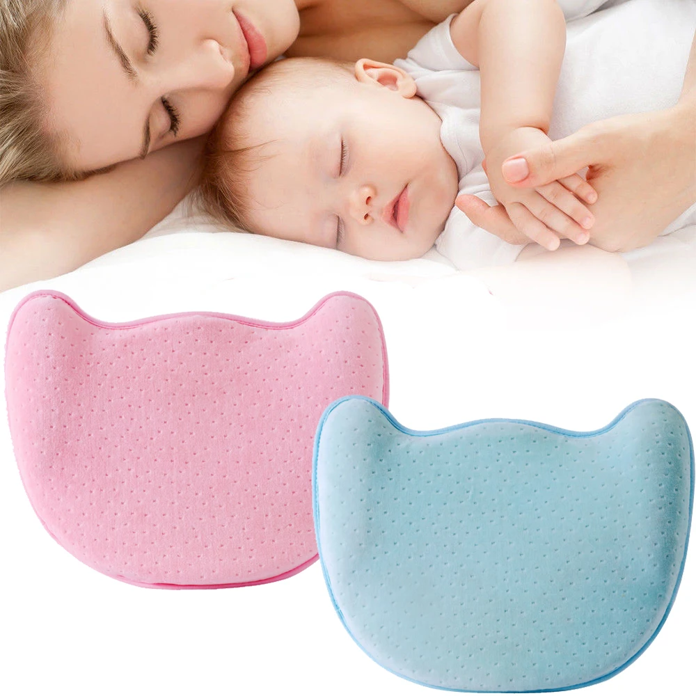 Подушка для новорожденного предотвращает плоскую голову против скатывания спальная подушка поддержки