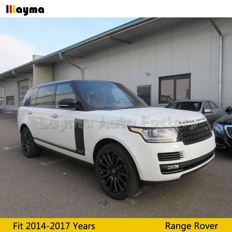 Боковое крыло, дверца вентиляционные отверстия комплект отделка глянцевый черный для Land Rover Range Rover Vogue- лет переднее крыло автомобиля все черные