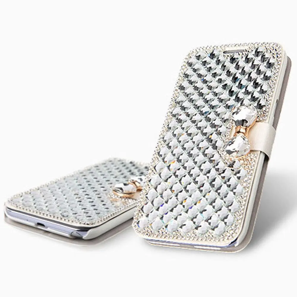 

Luxury Bling Crystal & Diamond Leather Flip Bag For IPhone 11 X XS MAX XR 6S 7 8plus For SamsungS10 S9 S8 Plus Note 9 10 8 Case