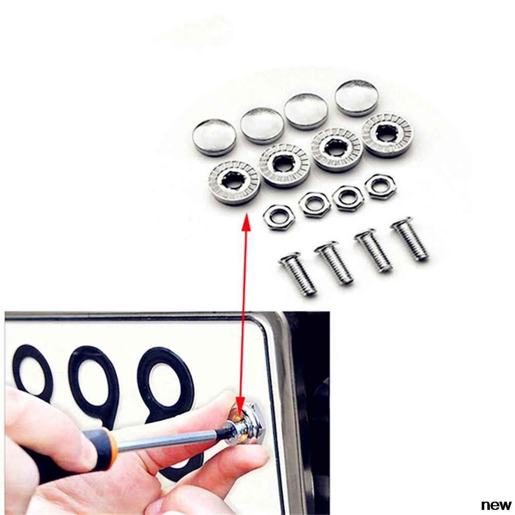 

Car number License Plate Bolts Frame Screw for Volkswagen vw Tuhuan 1.4T Touareg2 New Beetle Passat B6 Beetle CC Magotan