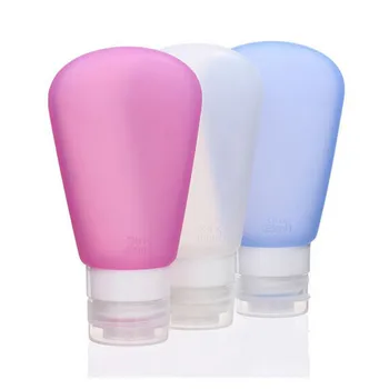 

1Pc 37ml 60ml 89ml Silicone Refillable Bottle Portable Traveler Packing Bottle Press Bottle for Lotion Shampoo Bath