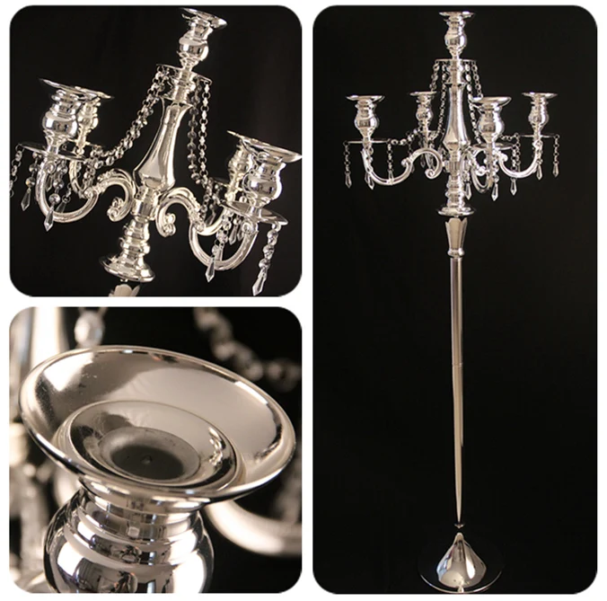 Wedding Road Lead Crystal Candelabra 5 Holders Height 150CMcandelabra