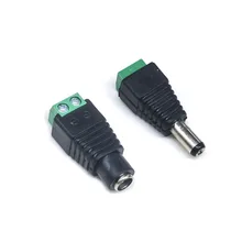 

2piece DC 5.5*2.1MM Male And Female 12V Solderless Converter Connector Plug CCTV Jack Socket Plug Terminal Blocks