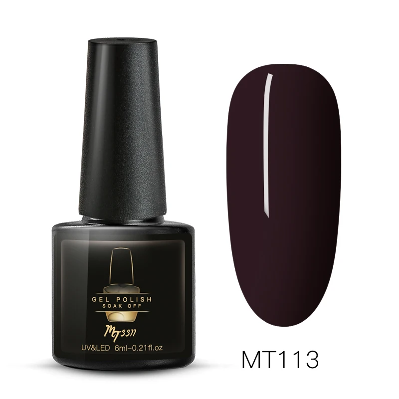 Mtssii 7ml Color Nail Gel Polish Manicure Semi Permanent Base Top Coat UV LED Nails Gel Varnish Soak Off Nail Art Manicure Gel - Color: S04828