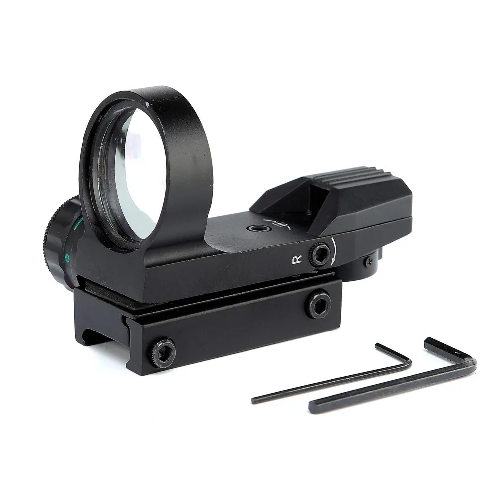 Tactical Hunting Holographic 4 Type Reticle 22mm Rail Geen Red Dot Reflex Sight Airsoft Hunting