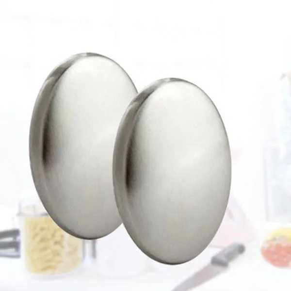 

Stainless Steel Soap - Oval Shape Deodorize Smell From Hands Retail Magic Eliminating Odor Kitchen Bar