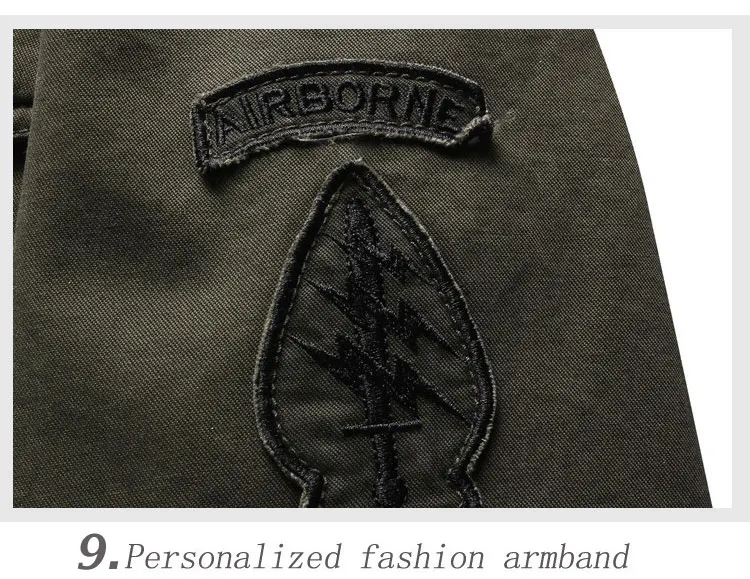 Повседневные мужские военные армейские куртки размера плюс 6XL бренд дизайн летающая верхняя одежда Хлопковая мужская куртка с вышивкой для зимы