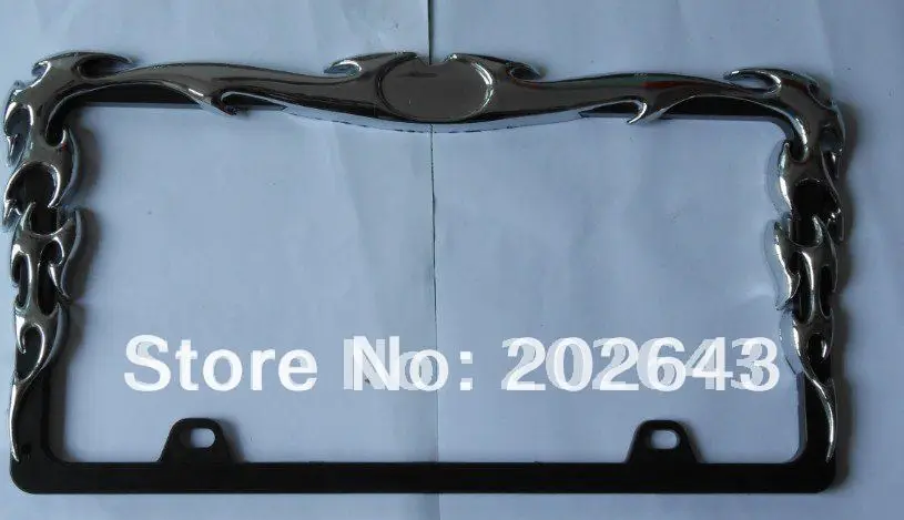 

GV-LPF002 License plate frame for car with ABS ,chromed . new style eage .wholesale ,1000CS MOQ