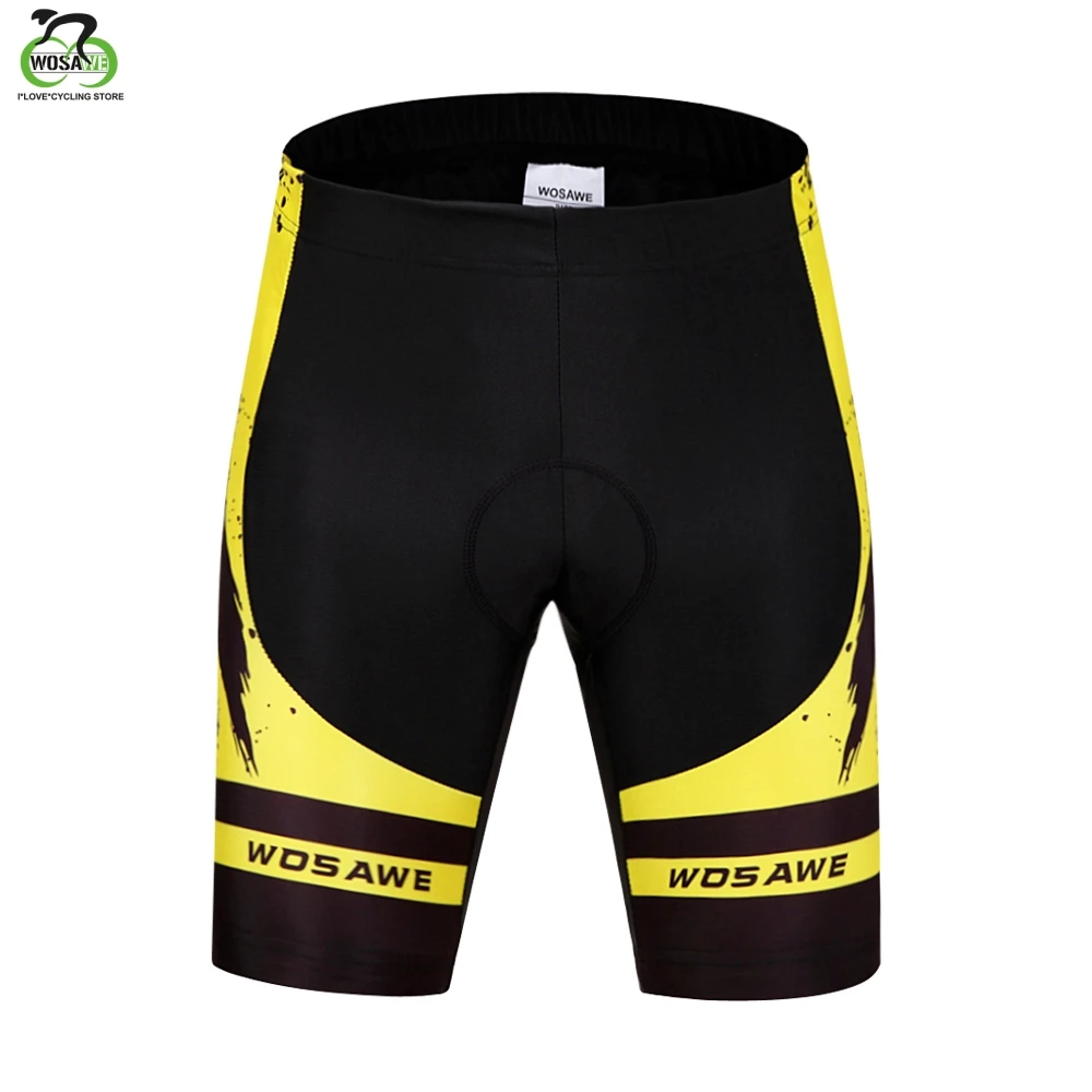 

WOSAWE Cycling Shorts Men Tight Anti-Slip Bicycle 3D Gel Padded Ciclismo Mujer MTB Shorts Downhill Riding Mountain Bike Shorts