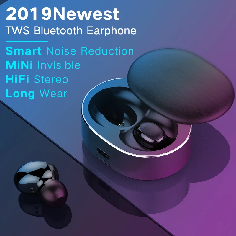 

2019 Newest Arrived Bluetooth V5.0 Headset TWS Hifi Wireless Bluetooth Headphone Earphone For Samsung Galaxy S8 S9 Note 8 Note 9
