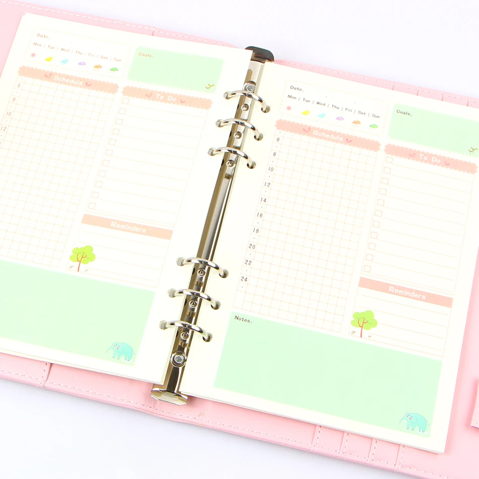 Summer Cute Series Notebook Filler Papers A5/A6 Color Inner Core Planner Inside Page gift Stationery