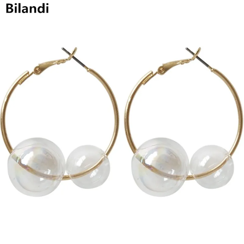 

New Designs Jewelry Clear AB Ball Hopp Earrings For Women