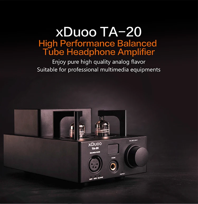 XDUOO TA-20 HIFI Высокая производительность Полный сбалансированный классический 12Au7 ламповый стерео аудио усилитель для наушников с XLR AUX AMP