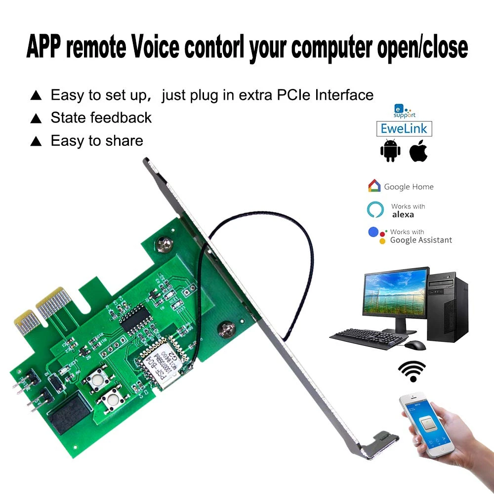 google home turn on computer