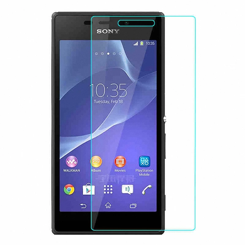 Tempered Glass Screen Protector Film For Sony Xperia M2 Aqua Dual S50H D2302 D2303 D2305 D2306 4.8" Protective | Мобильные