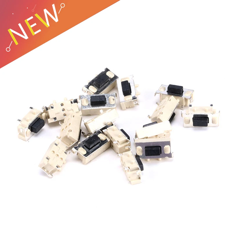 

100pcs Micro Tact Switch Touch 3*6*3.5 3x6x3.5 SMD For MP3 MP4 Tablet PC Button Bluetooth Headset Remote Control